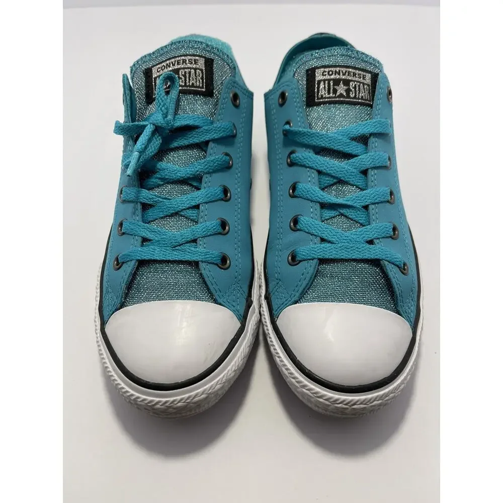 Converse All Star Teal‎ Leather Chuck Taylors Junior Size 6 #662329c